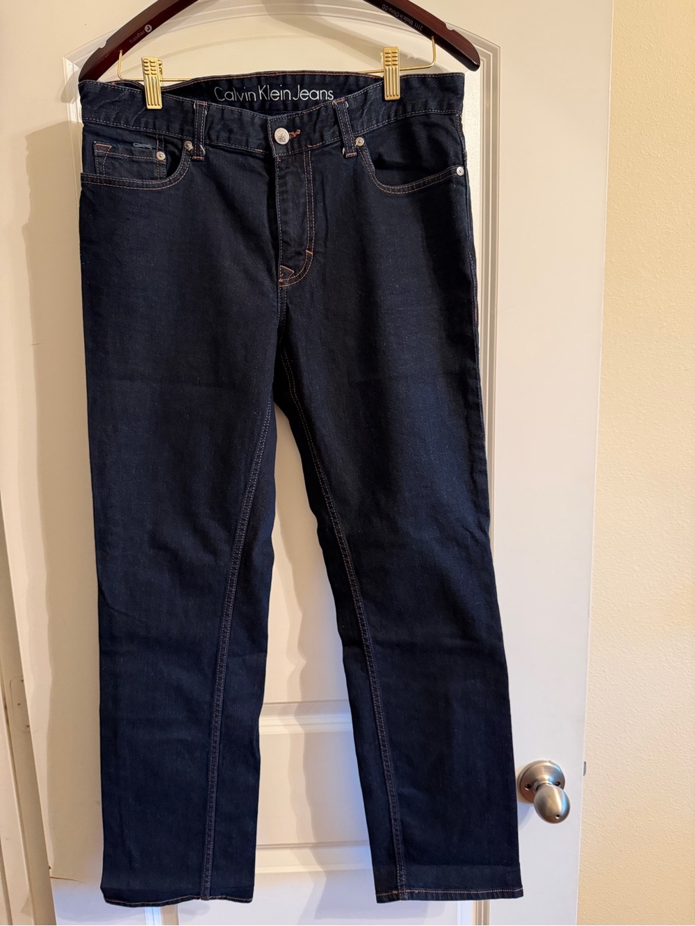 Calvin Klein Jeans Men's Slim Straight Indigo/Dark Blue Jeans